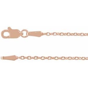 14KW Solid Cable Chain Necklace